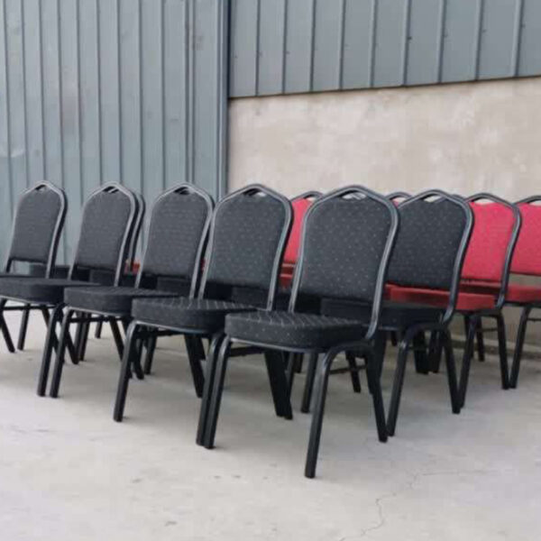 Stylish, Stackable & Built for Large Gatherings Bring bold style and functional seating to your event space with the Red Conference Event Chair. Designed for conferences, seminars, banquets, weddings, and community halls, this chair combines eye-catching aesthetics with practical features like stackability and durable construction. Vibrant Red Finish for Visual Impact Upholstered in a rich red fabric or vinyl, this chair adds a vibrant pop of color to any room. Whether used for formal presentations or celebratory events, its bold hue enhances your venue’s atmosphere while staying professional and refined. Ergonomic Comfort with Padded Support Equipped with a foam-padded seat and backrest, the Red Conference Chair offers comfortable support during long sessions. Its contoured design encourages better posture, making it ideal for guests seated over extended periods. Sturdy Frame with Durable Build Constructed with a powder-coated or chrome-plated steel frame, this chair is built to endure high traffic and frequent use. It holds up well in both indoor and covered outdoor settings, providing long-term value for event venues and institutions. Space-Saving Stackable Design After your event, the chairs can be easily stacked and stored, saving valuable space and simplifying cleanup. Lightweight yet strong, they’re easy to transport, set up, and rearrange as needed. Key Features at a Glance ✔️ Bold red upholstery – Enhances décor and visibility ✔️ Padded seat and backrest – Comfortable for extended use ✔️ Strong metal frame – Durable and stable under heavy use ✔️ Stackable and space-saving – Easy to store and move ✔️ Perfect for conferences, banquets, seminars, and events ✔️ Lightweight design – Fast setup and flexible arrangement The Red Conference Event Chair is your go-to seating solution for style, comfort, and practicality, making it an essential choice for venues that host professional and celebratory gatherings alike.
