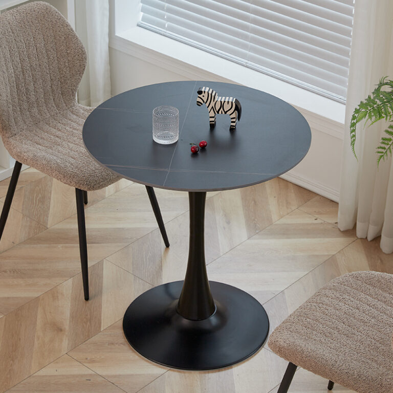 Round Marble Dining Table - Kenya Mart -Furniture Shop in Kenya