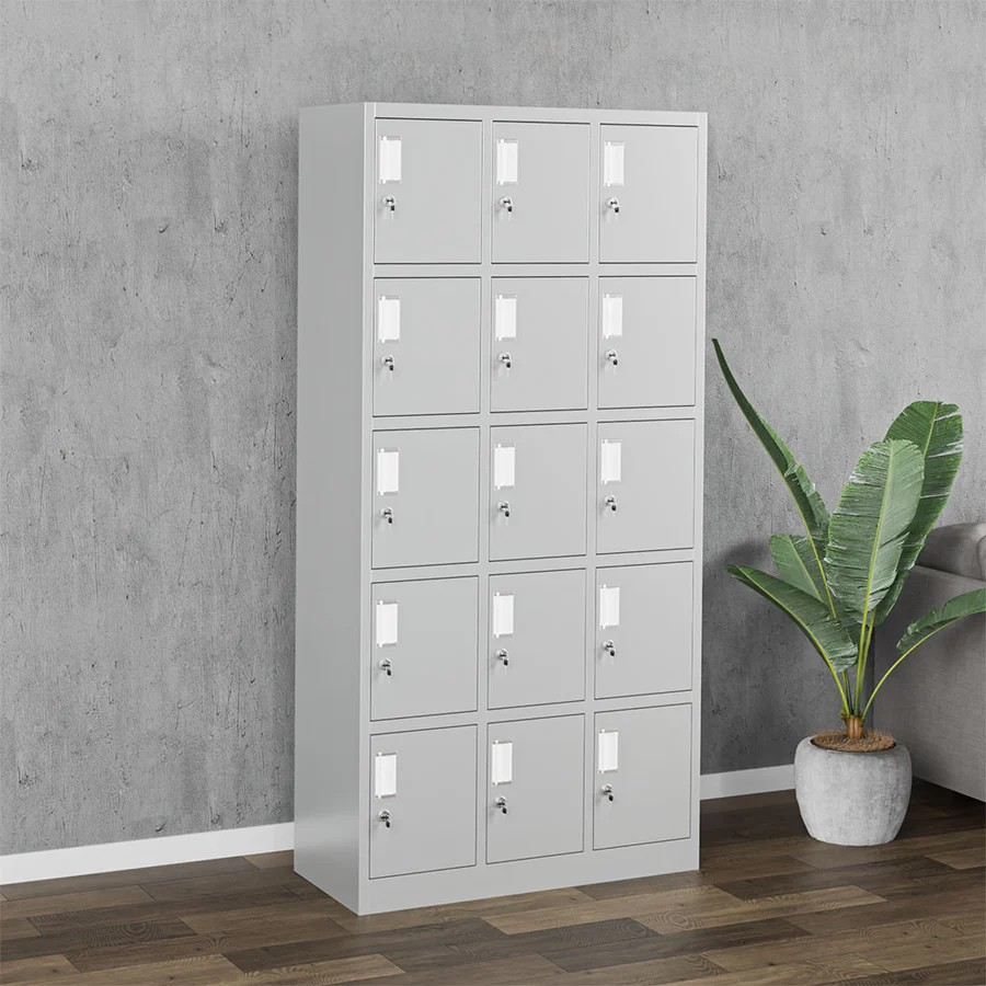 Secure & Organized Storage Solution ๐๏ธ๐ Optimize your office or workspace with the 15-Locker Steel File Cabinet โ a robust and efficient storage solution designed to keep your files, documents, and personal items safe and well-organized. Perfect for busy offices, schools, gyms, or shared workspaces, this cabinet offers high-capacity storage with secure access. Heavy-Duty Steel Construction for Durability ๐ ๏ธ๐๏ธ Crafted from premium-quality steel, this file cabinet delivers superior strength and long-lasting durability. Its powder-coated finish resists rust, scratches, and daily wear, ensuring the cabinet maintains a sleek and professional look even in high-traffic environments. 15 Individual Lockable Lockers for Maximum Security ๐๐๏ธ Featuring 15 separate compartments, each locker comes with its own lock and key, providing secure personal storage for employees, students, or gym members. This multi-locker setup helps prevent unauthorized access and keeps belongings safe and organized. Space-Efficient Design for Compact Areas ๐๐ข Designed to maximize storage while minimizing footprint, this locker cabinet fits perfectly in hallways, office corners, locker rooms, or reception areas. Its vertical design optimizes floor space, making it ideal for environments with limited room. Versatile Use for Offices, Schools & Gyms ๐ซ๐๏ธโโ๏ธ๐ผ The 15-Locker Steel File Cabinet is suitable for a variety of settings: Corporate offices: Securely store files, personal items, or office supplies Educational institutions: Provide students and staff with personal lockers Fitness centers & gyms: Safeguard membersโ belongings during workouts Easy to Clean and Maintain ๐งฝโจ The smooth steel surface is simple to wipe down and keep clean, ensuring hygiene and a polished appearance at all times. Its durable coating resists stains and discoloration, making maintenance hassle-free. Practical & Professional Storage Solution โ
๐๏ธ With its combination of security, durability, and organization, the 15-Locker Steel File Cabinet is the ideal choice for businesses and institutions seeking reliable, personal storage options. Enhance your space with a practical and professional locker system. Invest in the 15-Locker Steel File Cabinet to streamline organization and safeguard belongings in your workspace or facility. Durable, secure, and space-saving! ๐๐๏ธ