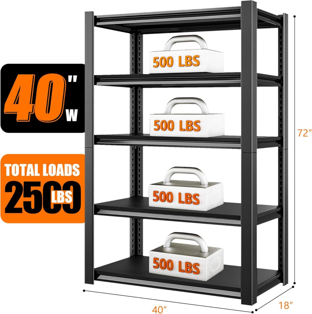Office 5-Tier Steel Shelving Rack - Kenya Mart -Furniture Shop in Kenya