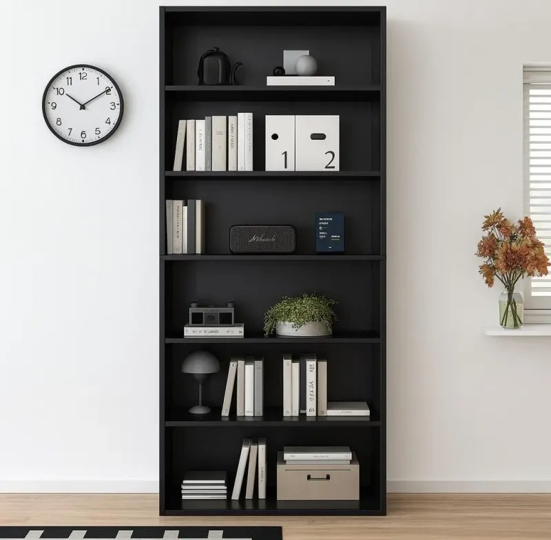 modern 5-tier wooden bookshelf, 5 tier bookshelf, five tier bookshelf, wooden bookshelf, modern wooden shelf, wooden bookcase, 5 tier bookcase, tall wooden bookshelf, standing wooden bookshelf, modern tall bookshelf, contemporary wooden bookshelf, open shelf wooden bookcase, 5-layer bookshelf, multi-tier wooden bookshelf, modern wood shelving unit, wooden storage shelf, home bookshelf, office bookshelf, living room bookshelf, bedroom bookshelf, study bookshelf, library bookshelf, wooden display shelf, wooden storage organizer, 5 tier storage rack, wooden shelving rack, natural wood bookshelf, engineered wood bookshelf, MDF wooden bookshelf, hardwood bookshelf, solid wood bookshelf, rustic wooden bookshelf, modern rustic shelf, Scandinavian wooden bookshelf, minimalist wooden bookshelf, industrial wooden bookshelf, farmhouse wooden bookshelf, contemporary shelf unit, decorative bookshelf, stylish wooden bookshelf, elegant wooden bookcase, premium wooden bookshelf, high quality wooden bookcase, durable wooden shelf, sturdy wooden bookshelf, strong wooden bookcase, long-lasting wooden shelf, wooden organizer shelf, open concept bookshelf, vertical wooden shelf, tall standing shelf, free-standing bookshelf, free standing wood rack, multi-purpose wooden shelf, versatile bookshelf, functional wooden shelf, decorative display bookshelf, plant display wooden shelf, décor shelf wood, home décor bookshelf, office décor bookshelf, compact wooden bookshelf, space-saving wooden shelf, small space bookshelf, corner bookshelf wooden (variant), narrow wooden bookshelf, wide wooden bookshelf, adjustable shelf bookshelf (variant), fixed shelf wooden bookcase, shelving unit 5 tiers, wooden storage furniture, home storage bookshelf, office storage bookshelf, storage solution wooden shelf, organizing wooden bookshelf, clutter-free bookshelf, book organizer wooden, magazine shelf wooden, file organizer wooden shelf, document shelf wooden, office file bookshelf, stationery shelf wood, collectible display shelf, figurine display bookshelf, photo frame display shelf, trophy display bookcase, plant shelf wooden, greenery display shelf, indoor plant stand wooden (variant), gaming setup shelf, media storage bookshelf, DVD storage shelf, CD shelf wooden, vinyl display shelf (variant), toy storage bookshelf, kids room bookshelf, nursery bookshelf, educational bookshelf, school bookshelf, classroom bookshelf, library shelving wooden, retail display wooden shelf, showroom wooden bookshelf, boutique wooden display, craft room bookshelf, hobby shelf wooden, studio bookshelf, workshop wooden shelving, pantry wooden shelf (variant), kitchen storage wooden shelf (variant), bathroom wooden shelf (variant), laundry wooden shelf (variant), entryway bookshelf, hallway wooden shelf, kitchen display shelf, dining room bookshelf, loft bookshelf, home office bookshelf, WFH bookshelf, modern interior shelf, contemporary home bookshelf, aesthetic wooden bookshelf, stylish display wooden shelf, premium home bookshelf, designer bookshelf, modern decorative furniture, decorative storage furniture, wooden rack 5 tier, wall-free bookshelf, independent wooden shelving, bookshelf with natural finish, oak finish bookshelf (variant), walnut finish wooden shelf, mahogany bookshelf (variant), beech wood shelf (variant), dark wood bookshelf, light wood bookshelf, white wooden shelf (variant), black wooden bookshelf (variant), grey wooden bookshelf (variant), two-tone wooden bookshelf (variant), eco-friendly wooden bookshelf, sustainable wooden bookcase, environmentally friendly wooden shelf, low VOC wooden furniture (variant), recyclable wooden materials, safe wooden furniture, child-safe wooden shelf, smooth finish wooden bookshelf, polished wood bookshelf, matte finish wooden bookshelf, glossy finish wooden shelf, textured wood bookshelf, grain pattern bookshelf, anti-scratch wooden bookshelf, stain-resistant wooden shelf, water-resistant wood finish (variant), easy-clean wooden bookshelf, low maintenance wooden shelf, simple assembly bookshelf, quick assembly shelf, flat-pack wooden bookshelf, DIY wooden shelf, home assembly bookshelf, stable wooden bookshelf, wobble-free wooden shelf, reinforced wooden shelving, heavy-duty wooden shelf, high load capacity bookshelf, strong load-bearing bookshelf, durable frame wooden shelf, sturdy side panels bookshelf, stable base wooden shelf, anti-tip wooden bookshelf (variant), safety strap bookshelf (variant), reliable wooden furniture, robust wooden shelving, quality craftsmanship bookshelf, premium build wooden shelf, precision-made wooden furniture, engineered structure bookshelf, well-constructed wooden shelf, long-term durability bookshelf, modern home furniture, stylish home storage, functional home furniture, contemporary room décor, modern living room décor, shelf for books, shelf for décor, multipurpose wooden furniture, versatile home organizer, practical home furniture, wooden rack display, decorative rack wooden, domestic wooden bookcase, professional wooden shelving, office furniture bookshelf, corporate bookshelf, business shelf display, reception bookshelf, lobby wooden shelf, meeting room bookshelf, conference room wooden shelf, hotel room bookshelf, hospitality bookshelf, restaurant display wooden shelf, café wooden shelf, boutique shelving unit, spa wooden furniture shelf, salon display wooden shelf, retail store shelving wood, merchandise display wooden rack, commercial wooden shelving, industrial grade wooden shelf (variant), premium retail display shelf, high-volume storage shelf, large capacity bookshelf, deep shelf wooden bookcase, shallow wooden shelf (variant), wide tier wooden shelf, narrow tier wooden shelf, open back wooden bookshelf, closed back wooden bookshelf (variant), ladder-style wooden bookshelf (variant), leaning wooden shelf (variant), geometric wooden bookshelf (variant), cube-style wooden bookshelf (variant), X-frame wooden bookcase (variant), cross-brace shelf wood (variant), metal-leg wooden bookshelf (variant), hybrid wood-metal bookshelf (variant), wooden shelf with supports, decorative brackets wooden shelf, minimalist frame bookshelf, artsy wooden display shelf, elegant tall shelf, classy wooden bookcase, luxury wooden bookshelf, upscale wooden shelf, designer wood furniture, statement bookshelf, iconic wood shelving, centerpiece wooden furniture, eye-catching shelf design, interior design furniture, home personalization wooden shelf, aesthetic organizer, trending wooden bookshelf, popular wooden shelf, customer favorite bookshelf, bestseller wooden bookshelf, highly reviewed wooden shelf, top-rated wooden bookshelf, recommended wooden furniture, affordable wooden bookshelf, budget wooden shelf, value-for-money wooden bookcase, mid-range wooden bookshelf, premium pricing bookshelf, luxury-class wooden shelving, economical wooden furniture, cost-effective wooden bookcase, sturdy everyday bookshelf, daily use bookshelf, home & office wooden shelf, durable daily-use furniture, long-term storage shelving, safe storage wooden shelf, functional display furniture, art display wooden shelf, sculpture display shelf, craft display wooden shelf, DIY decoration shelf, customizable wooden bookshelf (variant), paintable wooden bookshelf, stainable wooden shelf, modifiable home shelf, removable tier wooden shelf (variant), fixed tier wooden shelf, uniform tier wooden bookshelf, symmetrical bookshelf design, vertical storage solution, multi-level wooden shelf, step-style wooden bookshelf (variant), modern tiered shelf, cascading tier bookshelf (variant), tall tower bookshelf, slim tower shelf, freeform wooden bookshelf (variant), unique wooden furniture, handcrafted wooden shelf (variant), artisan wooden bookshelf (variant), boutique home décor shelf, premium collection bookshelf, modern lifestyle furniture, space organizer wooden shelf, living space enhancement furniture, home beautification furniture, professional décor shelf, designer-approved wooden furniture, magazine display wooden shelf, brochure display shelf (variant), promotional display wooden unit, portable wooden bookshelf (variant), lightweight wooden shelf (variant), heavy wooden bookcase, thick panel wooden bookshelf, reinforced corners bookshelf, secure shelf structure, anti-slip wooden shelves, adjustable foot base (variant), leveling adjustable bookshelf, indoor wooden shelving, climate-resistant wood (treated variant), dust-resistant wooden shelf, mold-resistant wooden finish (variant), anti-warp wooden shelf (variant), room organizer wooden rack, tidy room furniture, decluttering furniture, home arrangement wooden shelf, workspace organizer wooden shelf, efficient storage bookshelf, productivity-enhancing shelf, home library bookshelf, mini library wooden shelf, book lover wooden bookcase, reading room furniture, author’s bookshelf, collector’s shelf, hobby organizer wooden shelf, vinyl collector shelf (variant), board game shelf wooden, puzzle organizer shelf, craft supply shelving wood, office paper shelf, stationery organizer shelf, teaching materials shelf, school supplies wooden shelf, classroom storage bookshelf, children’s bookshelf wood, kid-friendly wooden shelf, toy organizer wooden shelf, educational materials shelf, study room bookshelf, academic bookshelf, home study wooden shelving, research room bookshelf, inspirational décor shelf, office presentation shelf, stylish workroom organizer, modern utility shelf, decorative-tier wooden shelf, tiered storage solution, 5-level bookshelf wooden, wooden stage shelf, layered shelving unit, stackable bookshelf (variant), modular wooden shelf (variant), extendable wooden bookshelf (variant), combined wooden shelving unit (variant), wall-adjacent bookshelf, floor-standing tier shelf, showroom display wooden bookcase, curated décor shelf, trendy home shelf unit, premium retail shelf design, commercial display rack wooden, professional-grade wooden bookshelf, high finish polished wood shelf, décor-friendly shelving unit, space maximizer wooden shelf, gift-worthy wooden furniture, housewarming furniture shelf, interior staging wooden bookshelf.