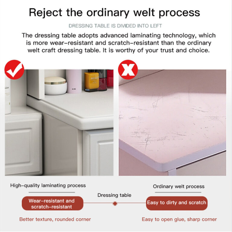 Vanity Dressing Table with Led - Kenya Mart -Furniture Shop in Kenya