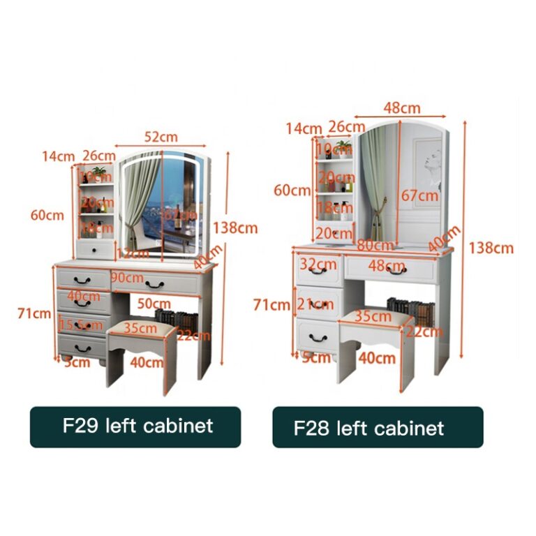 Vanity Dressing Table with Led - Kenya Mart -Furniture Shop in Kenya