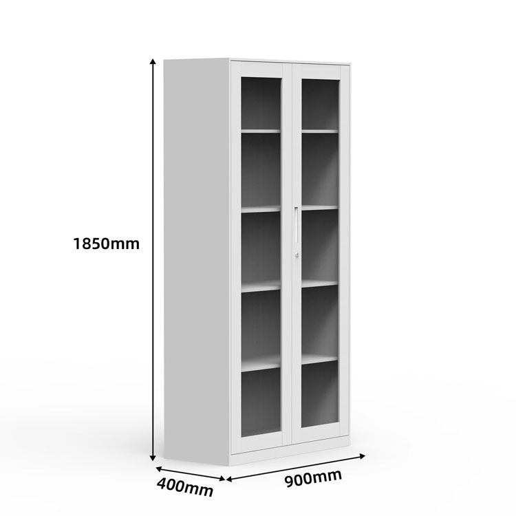 Modern, Secure & Professional Storage Enhance your office organization with the 2-Door Glass Front Filing Cabinet, a perfect blend of visibility, security, and modern design. Ideal for offices, reception areas, and workspaces, this cabinet allows you to store and display files while maintaining a clean and professional environment. 🌟 Clear Glass Front for Easy Visibility The transparent glass doors make it easy to quickly locate files, documents, and office supplies without opening the cabinet—saving time and improving efficiency. 👀 Full glass front for quick content visibility 📂 Easily identify files and folders 🧾 Ideal for display and storage Glass-front cabinets help maintain a neat, organized look while improving accessibility in busy offices. 📦 Spacious Interior with Adjustable Shelves Designed for flexibility, this cabinet includes multiple adjustable shelves to accommodate files, binders, books, and office supplies of various sizes. 📚 Adjustable shelving for customized storage 🗂️ Suitable for A4 files, folders, and office items 🧩 Maximizes vertical storage space Adjustable interiors allow efficient organization and better space utilization. 🔒 Secure & Lockable Design Keep confidential documents safe with a reliable locking system that secures both doors. Perfect for offices handling sensitive information. 🔐 Lockable double doors for security 🛡️ Protects important files and valuables 🗝️ Ideal for shared office environments Most glass filing cabinets include locks to ensure document safety and privacy. 💪 Durable Metal Construction Built with a strong steel or metallic frame, this cabinet is designed for long-term use in busy office environments while maintaining a sleek, modern appearance. 💪 Heavy-duty metal body for durability 🛡️ Scratch-resistant powder-coated finish 🧱 Stable structure for daily use High-quality metal construction ensures durability and resistance to wear over time. 🏢 Sleek & Space-Saving Design With its tall, vertical structure, this cabinet offers maximum storage without taking up too much floor space—perfect for modern offices. 📏 Compact footprint with tall storage capacity 🎨 Professional modern finish (grey, black, etc.) 🪑 Fits easily in offices, corridors, or corners Typical dimensions (approx.): 180cm height × 90cm width × 40–45cm depth. ✨ Key Features 🚪 2 Glass Doors – Clear visibility of contents 📂 Spacious Interior – Organize files and supplies 📚 Adjustable Shelves – Flexible storage options 🔐 Lockable System – Secure document storage 💪 Durable Metal Build – Long-lasting performance 🧼 Easy Maintenance – Smooth, clean surface 🏢 Modern Office Design – Professional appearance 🏢 Ideal For Corporate offices and administrative departments Reception and display areas Schools, libraries, and institutions Home offices and study rooms 🚀 Why Choose This Glass Filing Cabinet? The 2-Door Glass Front Filing Cabinet offers the perfect combination of visibility, organization, and security. It helps you maintain a tidy workspace while adding a sleek, modern touch to your office décor. 🛒 Upgrade Your Office Storage Choose the 2-Door Glass Front Filing Cabinet for a stylish, secure, and efficient storage solution that keeps your workspace organized and professional.