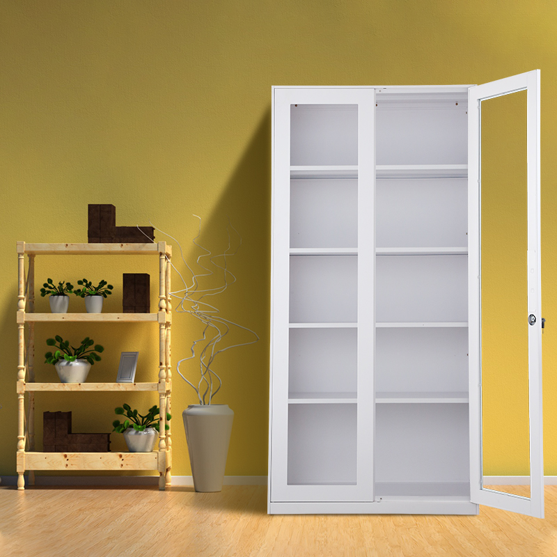 Modern, Secure & Professional Storage Enhance your office organization with the 2-Door Glass Front Filing Cabinet, a perfect blend of visibility, security, and modern design. Ideal for offices, reception areas, and workspaces, this cabinet allows you to store and display files while maintaining a clean and professional environment. 🌟 Clear Glass Front for Easy Visibility The transparent glass doors make it easy to quickly locate files, documents, and office supplies without opening the cabinet—saving time and improving efficiency. 👀 Full glass front for quick content visibility 📂 Easily identify files and folders 🧾 Ideal for display and storage Glass-front cabinets help maintain a neat, organized look while improving accessibility in busy offices. 📦 Spacious Interior with Adjustable Shelves Designed for flexibility, this cabinet includes multiple adjustable shelves to accommodate files, binders, books, and office supplies of various sizes. 📚 Adjustable shelving for customized storage 🗂️ Suitable for A4 files, folders, and office items 🧩 Maximizes vertical storage space Adjustable interiors allow efficient organization and better space utilization. 🔒 Secure & Lockable Design Keep confidential documents safe with a reliable locking system that secures both doors. Perfect for offices handling sensitive information. 🔐 Lockable double doors for security 🛡️ Protects important files and valuables 🗝️ Ideal for shared office environments Most glass filing cabinets include locks to ensure document safety and privacy. 💪 Durable Metal Construction Built with a strong steel or metallic frame, this cabinet is designed for long-term use in busy office environments while maintaining a sleek, modern appearance. 💪 Heavy-duty metal body for durability 🛡️ Scratch-resistant powder-coated finish 🧱 Stable structure for daily use High-quality metal construction ensures durability and resistance to wear over time. 🏢 Sleek & Space-Saving Design With its tall, vertical structure, this cabinet offers maximum storage without taking up too much floor space—perfect for modern offices. 📏 Compact footprint with tall storage capacity 🎨 Professional modern finish (grey, black, etc.) 🪑 Fits easily in offices, corridors, or corners Typical dimensions (approx.): 180cm height × 90cm width × 40–45cm depth. ✨ Key Features 🚪 2 Glass Doors – Clear visibility of contents 📂 Spacious Interior – Organize files and supplies 📚 Adjustable Shelves – Flexible storage options 🔐 Lockable System – Secure document storage 💪 Durable Metal Build – Long-lasting performance 🧼 Easy Maintenance – Smooth, clean surface 🏢 Modern Office Design – Professional appearance 🏢 Ideal For Corporate offices and administrative departments Reception and display areas Schools, libraries, and institutions Home offices and study rooms 🚀 Why Choose This Glass Filing Cabinet? The 2-Door Glass Front Filing Cabinet offers the perfect combination of visibility, organization, and security. It helps you maintain a tidy workspace while adding a sleek, modern touch to your office décor. 🛒 Upgrade Your Office Storage Choose the 2-Door Glass Front Filing Cabinet for a stylish, secure, and efficient storage solution that keeps your workspace organized and professional.