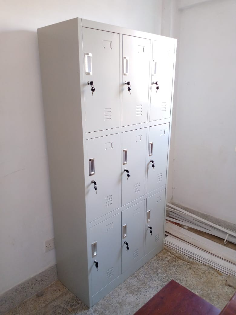 9 locker storage cabinet, nine door steel locker, metal employee lockers, multi compartment storage, staff room lockers, school corridor lockers, secure gym locker, industrial storage cabinet, heavy duty metal locker, 3x3 locker unit, commercial steel locker, locker cabinet with keys, combination lock storage, ventilated metal lockers, office staff storage, factory change room locker, public storage lockers, workplace personal locker, durable steel cabinet, grey metal 9 door locker, blueprint storage cabinet, school gym lockers, spa changing room lockers, fitness center storage, police station gear locker, team locker room furniture, digital lock locker cabinet, padlocking storage locker, name card slot locker, reinforced steel locker, institutional storage cabinet, hospital staff locker, university student locker, library personal storage, co-working space lockers, smart locker cabinet, sleek office locker, space-saving multi locker, vertical tier storage, wall anchor locker cabinet, rust resistant metal locker, powder coated steel locker, garage tool locker, mudroom locker storage, kids playroom toy locker, boutique staff locker, retail employee storage, parcel delivery locker, secure document locker, clean room storage, laboratory locker cabinet, commercial grade locker, BIFMA certified steel furniture, wholesale metal lockers, bulk school storage, affordable locker units, premium employee lockers, heavy load capacity storage, organized staff room, secure valuables locker, phone and wallet locker, express storage cabinet, modular locker system, freestanding metal locker, low maintenance storage, scratch resistant cabinet, quiet close locker doors, interior coat hook locker, multi tier storage solution, space optimizing locker