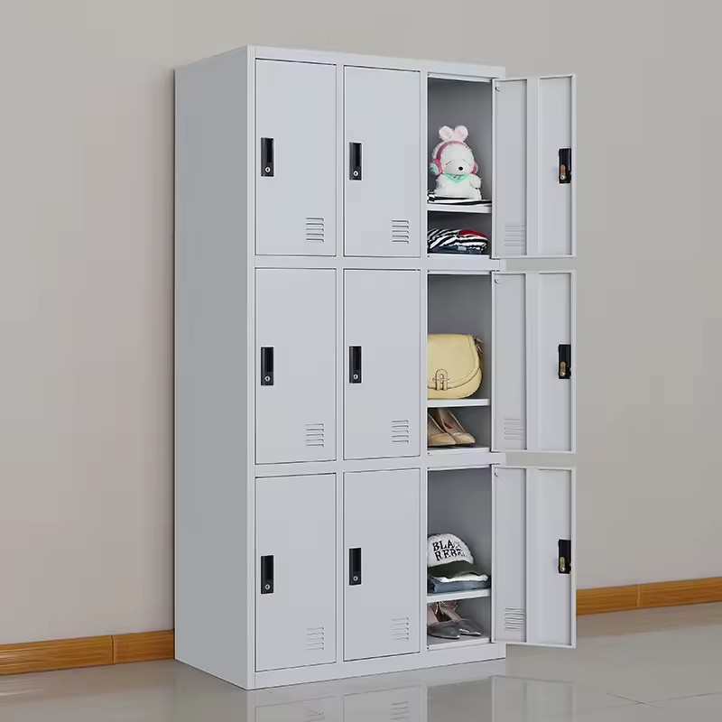 9 locker storage cabinet, nine door steel locker, metal employee lockers, multi compartment storage, staff room lockers, school corridor lockers, secure gym locker, industrial storage cabinet, heavy duty metal locker, 3x3 locker unit, commercial steel locker, locker cabinet with keys, combination lock storage, ventilated metal lockers, office staff storage, factory change room locker, public storage lockers, workplace personal locker, durable steel cabinet, grey metal 9 door locker, blueprint storage cabinet, school gym lockers, spa changing room lockers, fitness center storage, police station gear locker, team locker room furniture, digital lock locker cabinet, padlocking storage locker, name card slot locker, reinforced steel locker, institutional storage cabinet, hospital staff locker, university student locker, library personal storage, co-working space lockers, smart locker cabinet, sleek office locker, space-saving multi locker, vertical tier storage, wall anchor locker cabinet, rust resistant metal locker, powder coated steel locker, garage tool locker, mudroom locker storage, kids playroom toy locker, boutique staff locker, retail employee storage, parcel delivery locker, secure document locker, clean room storage, laboratory locker cabinet, commercial grade locker, BIFMA certified steel furniture, wholesale metal lockers, bulk school storage, affordable locker units, premium employee lockers, heavy load capacity storage, organized staff room, secure valuables locker, phone and wallet locker, express storage cabinet, modular locker system, freestanding metal locker, low maintenance storage, scratch resistant cabinet, quiet close locker doors, interior coat hook locker, multi tier storage solution, space optimizing locker