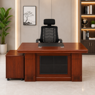 Spacious, Stylish & Productivity-Focused Workspace ✨ Executive Performance Meets Modern Design The 160cm Executive L-Shaped Office Desk is a premium workstation designed for professionals who require a spacious, organized, and sophisticated office setup. Featuring a practical L-shaped configuration and a generous 160cm work surface, this desk provides ample room for computers, documents, office accessories, and multitasking activities while enhancing the professional appearance of your office. Perfect for executives, managers, business owners, and home office professionals, this desk combines functionality, durability, and executive elegance. 📏 Spacious 160cm L-Shaped Workstation The expansive 160cm desktop provides a large working area that helps improve workflow, organization, and productivity throughout the day. Workspace Benefits: 💻 Accommodates multiple monitors and computer setups 📁 Plenty of room for files, documents, and office supplies 🖊️ Dedicated areas for writing, meetings, and daily tasks 🧠 Supports efficient multitasking and workflow management 📦 Keeps essential work tools within easy reach 🔄 Functional L-Shaped Design The L-shaped layout maximizes office space while creating separate zones for different work activities. Layout Advantages: 📏 Optimizes corner and office space utilization 🗂️ Creates organized work sections 🤝 Suitable for small meetings and discussions 🎯 Improves accessibility and efficiency 🏢 Ideal for executive and managerial offices 🌟 Modern Executive Appearance Designed with a premium finish and contemporary styling, this desk adds a professional and luxurious touch to any workspace. Design Highlights: 🎨 Elegant executive design ✨ Premium finish for a refined look 💼 Creates a commanding office presence 🏢 Complements modern office interiors 🌳 Stylish and professional craftsmanship 💪 Strong & Durable Construction Built from high-quality materials, the desk is engineered to provide long-lasting stability and reliable performance in demanding office environments. Construction Features: 🧱 Heavy-duty structural frame 💪 Durable work surface for everyday use 🔩 Reinforced joints for enhanced stability 🛡️ Scratch-resistant and wear-resistant finish 📈 Designed for long-term professional use 📂 Organized Workspace Solution The desk promotes a clutter-free environment by providing ample room to organize office essentials efficiently. Organization Benefits: 📁 Easy document and file management 🗂️ Helps maintain a clean workstation 🔌 Supports modern office equipment setups 📦 Convenient access to work materials 🏢 Ideal For 👨‍💼 Executive offices 📊 Managerial workspaces 🏢 Corporate offices 🏠 Home office setups 🏦 Financial institutions 🏛️ Government offices ✨ Key Features 📏 160cm Spacious Desktop Provides a large and efficient working area. 🔄 L-Shaped Executive Layout Maximizes productivity and workspace organization. 💪 Heavy-Duty Construction Ensures long-term durability and stability. 🎨 Premium Executive Finish Enhances office professionalism and style. 📂 Organized Work Zones Supports efficient workflow management. 🌟 Benefits of the 160cm Executive L-Shaped Office Desk ✅ Maximizes workspace efficiency and productivity ✅ Provides ample room for multitasking ✅ Enhances office organization and professionalism ✅ Durable construction for long-lasting use ✅ Ideal for executive and managerial offices ✅ Complements modern office décor 🧼 Care & Maintenance 🧽 Wipe regularly with a soft, damp cloth 🚫 Avoid abrasive cleaners and harsh chemicals ✨ Keep the surface dry to preserve the finish 🔧 Periodically check fittings and joints for stability 🌟 Why Choose the 160cm Executive L-Shaped Office Desk? The 160cm Executive L-Shaped Office Desk is the perfect solution for professionals seeking a spacious, stylish, and highly functional workstation. Its modern executive design, durable construction, and practical layout make it an excellent investment for enhancing productivity and creating a professional office environment.