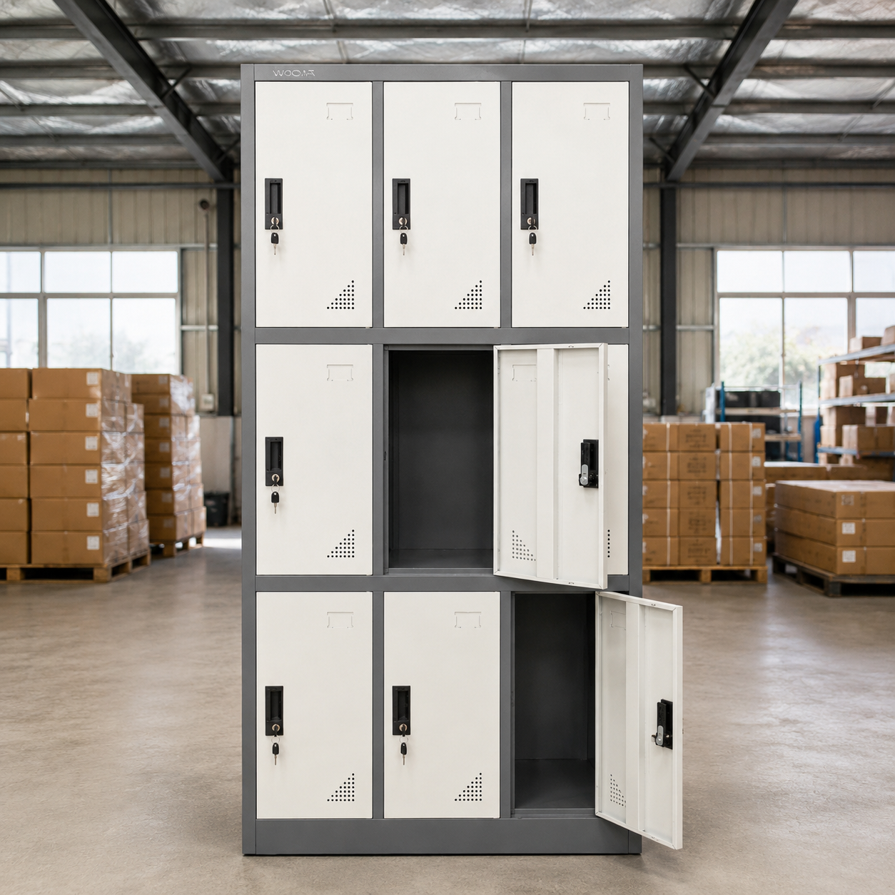 9 Locker Office Filling Cabinet - Image 11