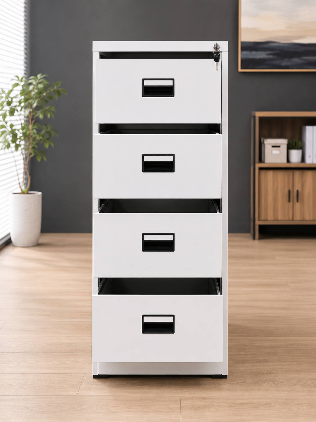 4-drawer storage cabinet, storage cabinet, filing cabinet, 4 drawer cabinet, office storage cabinet, office filing cabinet, document storage cabinet, file storage cabinet, office drawer cabinet, vertical filing cabinet, lateral filing cabinet, office storage furniture, document organizer cabinet, office organization cabinet, office cupboard, office file cabinet 4 drawer, metal storage cabinet, steel storage cabinet, wooden storage cabinet, wood office cabinet, MDF storage cabinet, laminate storage cabinet, durable storage cabinet, heavy duty storage cabinet, high quality storage cabinet, premium storage cabinet, modern storage cabinet, contemporary storage cabinet, minimalist storage cabinet, sleek storage cabinet, stylish storage cabinet, space saving storage cabinet, compact storage cabinet, vertical storage unit, freestanding cabinet, floor standing storage cabinet, lockable storage cabinet, secure storage cabinet, keyed storage cabinet, office cabinet with lock, anti theft storage cabinet, office document cabinet, records filing cabinet, archive storage cabinet, paper storage cabinet, stationery storage cabinet, business storage cabinet, corporate storage cabinet, professional storage cabinet, workplace storage cabinet, commercial storage cabinet, industrial storage cabinet, office supply cabinet, administrative storage cabinet, office workstation storage, under desk storage cabinet, side storage cabinet, pedestal storage cabinet, mobile storage cabinet, rolling storage cabinet, drawer unit cabinet, multi drawer storage unit, office organizer cabinet, document filing system cabinet, file organizer furniture, office filing system, records management cabinet, office furniture storage unit, efficient office storage, organized storage cabinet, multifunction storage cabinet, utility storage cabinet, general office cabinet, storage solution cabinet, workspace organization cabinet, modern office furniture storage, premium office furniture cabinet, high performance storage cabinet, durable office organization furniture, office cabinet modern design, corporate office storage solution, business office organization furniture, professional workspace storage cabinet, office storage and filing solution, executive storage cabinet, manager storage cabinet, office interior storage furniture, commercial grade storage cabinet, reinforced storage cabinet, scratch resistant cabinet, powder coated cabinet, anti rust metal cabinet, high capacity storage cabinet, large storage cabinet, medium storage cabinet, compact office cabinet, modular storage cabinet, customizable storage cabinet, multi purpose storage cabinet, office cabinet for documents, office cabinet for files, office cabinet for paperwork, office cabinet for office supplies, office cabinet for equipment storage, office cabinet for workplace organization, office cabinet for home office, office cabinet for commercial use, office cabinet for corporate environments, office cabinet for modern offices, office cabinet built for durability, office cabinet designed for productivity, office drawer storage system, 4 drawer filing system cabinet, 4 drawer office organizer cabinet, vertical 4 drawer storage unit, office filing cabinet 4 drawer modern design, premium 4 drawer storage cabinet, high quality 4 drawer office cabinet, durable 4 drawer filing cabinet,