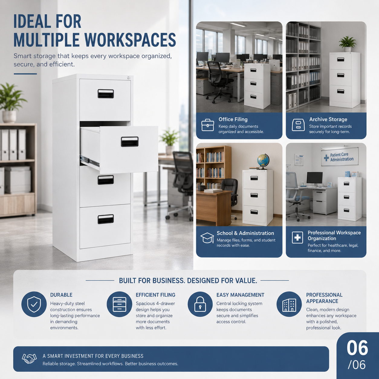 4-drawer storage cabinet, storage cabinet, filing cabinet, 4 drawer cabinet, office storage cabinet, office filing cabinet, document storage cabinet, file storage cabinet, office drawer cabinet, vertical filing cabinet, lateral filing cabinet, office storage furniture, document organizer cabinet, office organization cabinet, office cupboard, office file cabinet 4 drawer, metal storage cabinet, steel storage cabinet, wooden storage cabinet, wood office cabinet, MDF storage cabinet, laminate storage cabinet, durable storage cabinet, heavy duty storage cabinet, high quality storage cabinet, premium storage cabinet, modern storage cabinet, contemporary storage cabinet, minimalist storage cabinet, sleek storage cabinet, stylish storage cabinet, space saving storage cabinet, compact storage cabinet, vertical storage unit, freestanding cabinet, floor standing storage cabinet, lockable storage cabinet, secure storage cabinet, keyed storage cabinet, office cabinet with lock, anti theft storage cabinet, office document cabinet, records filing cabinet, archive storage cabinet, paper storage cabinet, stationery storage cabinet, business storage cabinet, corporate storage cabinet, professional storage cabinet, workplace storage cabinet, commercial storage cabinet, industrial storage cabinet, office supply cabinet, administrative storage cabinet, office workstation storage, under desk storage cabinet, side storage cabinet, pedestal storage cabinet, mobile storage cabinet, rolling storage cabinet, drawer unit cabinet, multi drawer storage unit, office organizer cabinet, document filing system cabinet, file organizer furniture, office filing system, records management cabinet, office furniture storage unit, efficient office storage, organized storage cabinet, multifunction storage cabinet, utility storage cabinet, general office cabinet, storage solution cabinet, workspace organization cabinet, modern office furniture storage, premium office furniture cabinet, high performance storage cabinet, durable office organization furniture, office cabinet modern design, corporate office storage solution, business office organization furniture, professional workspace storage cabinet, office storage and filing solution, executive storage cabinet, manager storage cabinet, office interior storage furniture, commercial grade storage cabinet, reinforced storage cabinet, scratch resistant cabinet, powder coated cabinet, anti rust metal cabinet, high capacity storage cabinet, large storage cabinet, medium storage cabinet, compact office cabinet, modular storage cabinet, customizable storage cabinet, multi purpose storage cabinet, office cabinet for documents, office cabinet for files, office cabinet for paperwork, office cabinet for office supplies, office cabinet for equipment storage, office cabinet for workplace organization, office cabinet for home office, office cabinet for commercial use, office cabinet for corporate environments, office cabinet for modern offices, office cabinet built for durability, office cabinet designed for productivity, office drawer storage system, 4 drawer filing system cabinet, 4 drawer office organizer cabinet, vertical 4 drawer storage unit, office filing cabinet 4 drawer modern design, premium 4 drawer storage cabinet, high quality 4 drawer office cabinet, durable 4 drawer filing cabinet,