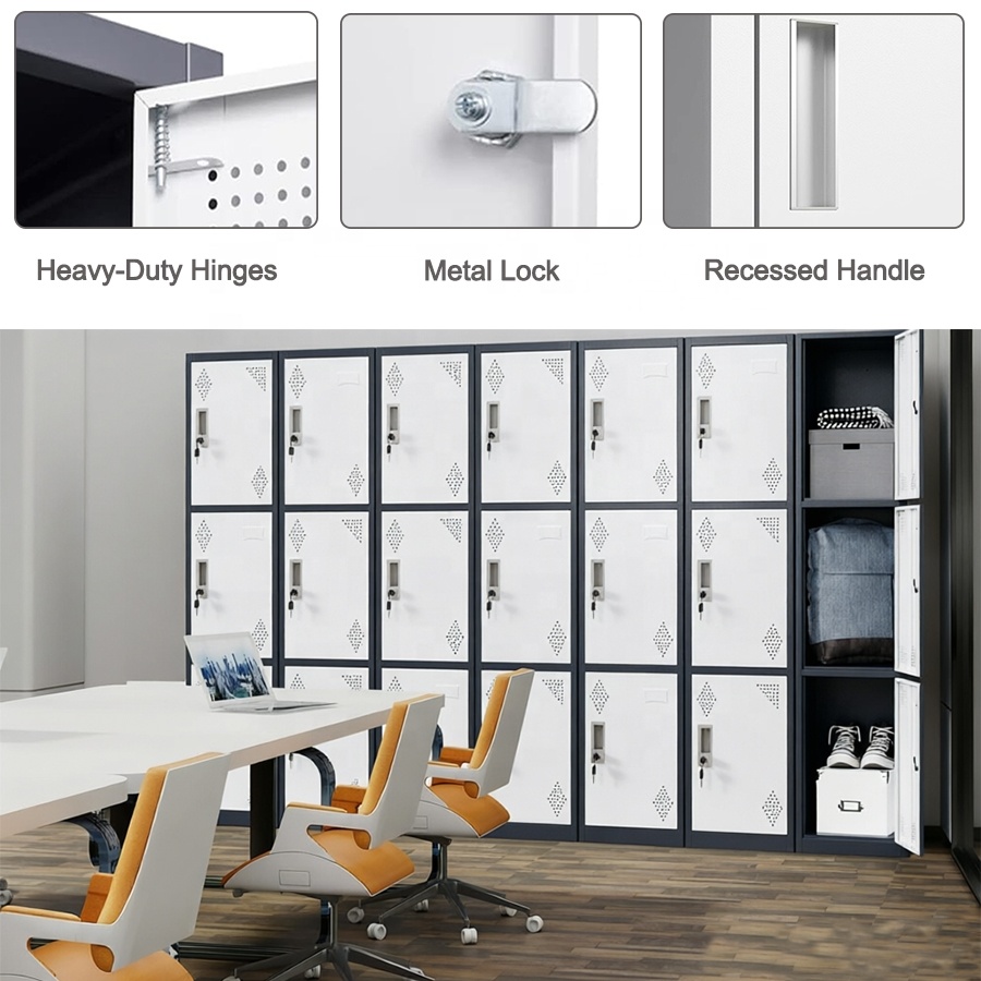 9 Locker Office Filling Cabinet - Image 9