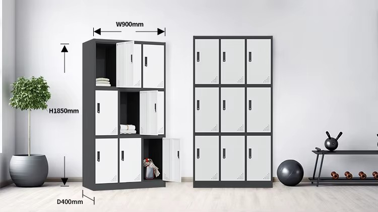 9 Locker Office Filling Cabinet - Image 2