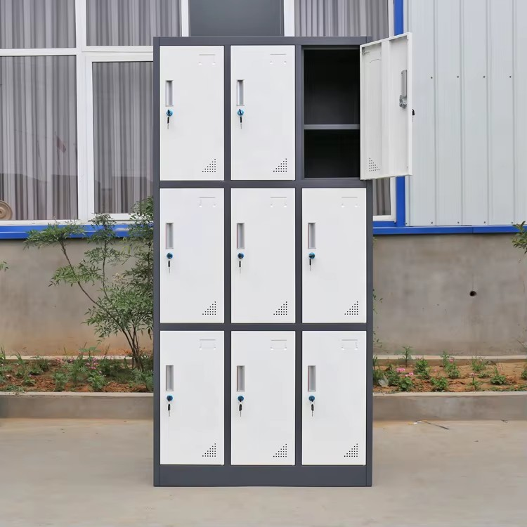 9 Locker Office Filling Cabinet