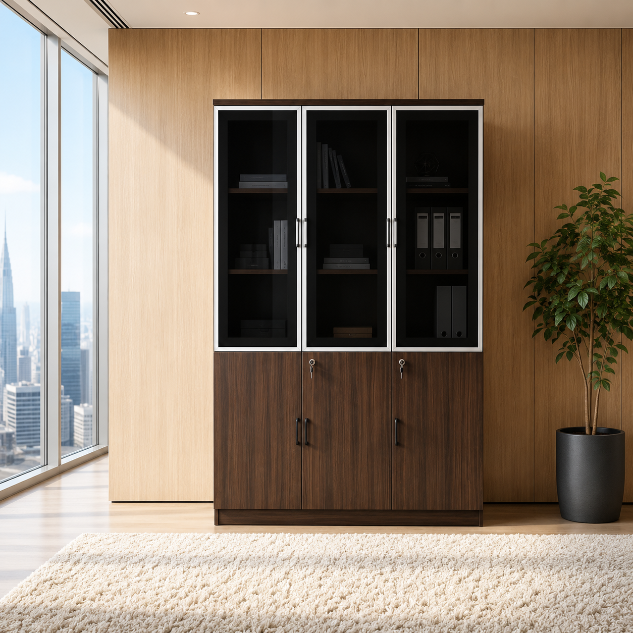 3-door cabinet, three door cabinet, storage cabinet, wooden storage cabinet, metal storage cabinet, steel cabinet, office storage cabinet, home storage cabinet, kitchen storage cabinet, bedroom storage cabinet, living room cabinet, bathroom storage cabinet, modern storage cabinet, contemporary cabinet, minimalist cabinet, multipurpose cabinet, multi purpose storage cabinet, utility cabinet, household storage cabinet, furniture cabinet, organizer cabinet, home organization furniture, office organization cabinet, file storage cabinet, document storage cabinet, lockable cabinet, secure storage cabinet, locking cabinet, display cabinet, enclosed storage cabinet, closed storage cabinet, freestanding cabinet, floor standing cabinet, tall storage cabinet, low storage cabinet, wide cabinet, compact cabinet, space saving cabinet, large storage cabinet, heavy duty cabinet, durable storage cabinet, strong cabinet, reinforced cabinet, engineered wood cabinet, MDF cabinet, laminate cabinet, plywood cabinet, solid wood cabinet, oak cabinet, walnut cabinet, teak cabinet, pine cabinet, beech cabinet, black cabinet, white cabinet, brown cabinet, grey cabinet, modern furniture cabinet, stylish storage cabinet, elegant cabinet, premium cabinet, luxury cabinet, affordable cabinet, budget cabinet, commercial storage cabinet, residential storage cabinet, industrial storage cabinet, corporate cabinet, office furniture, home furniture, kitchen furniture, storage furniture, interior furniture, cabinet with shelves, adjustable shelves cabinet, fixed shelves cabinet, multi shelf cabinet, compartment cabinet, drawer and door cabinet, cabinet with drawers, cupboard cabinet, sideboard cabinet, wardrobe cabinet style, linen cabinet, pantry cabinet, crockery cabinet, utensil storage cabinet, dish storage cabinet, food storage cabinet, stationery cabinet, supply storage cabinet, cleaning supply cabinet, utility room cabinet, garage storage cabinet, workshop cabinet, laundry cabinet, dorm room cabinet, apartment storage cabinet, small space furniture, interior storage solution, smart storage cabinet, organized storage furniture, clutter free storage, tidy home storage, functional furniture, practical storage solution, durable home cabinet, long lasting cabinet, scratch resistant cabinet, moisture resistant cabinet, easy clean cabinet, low maintenance cabinet, anti rust metal cabinet, powder coated cabinet, ventilated cabinet, modern home storage, Scandinavian cabinet, industrial style cabinet, rustic cabinet, farmhouse cabinet, aesthetic storage cabinet, clean design cabinet, premium wood cabinet, engineered furniture cabinet, quality storage furniture, high capacity cabinet, vertical storage cabinet, horizontal cabinet, modular cabinet, customizable cabinet, multi purpose furniture, space optimization furniture, home essentials cabinet, office essentials cabinet, everyday storage cabinet, efficient storage system, storage solution furniture, professional storage cabinet, business storage cabinet, commercial furniture cabinet, institutional storage cabinet, hospital storage cabinet, school storage cabinet, retail storage cabinet, hotel storage cabinet, hospitality furniture cabinet, secure document cabinet, office filing cabinet, office cupboard storage, interior organization cabinet, modern interior furniture, contemporary home furniture, stylish home storage, functional interior design, organized living furniture