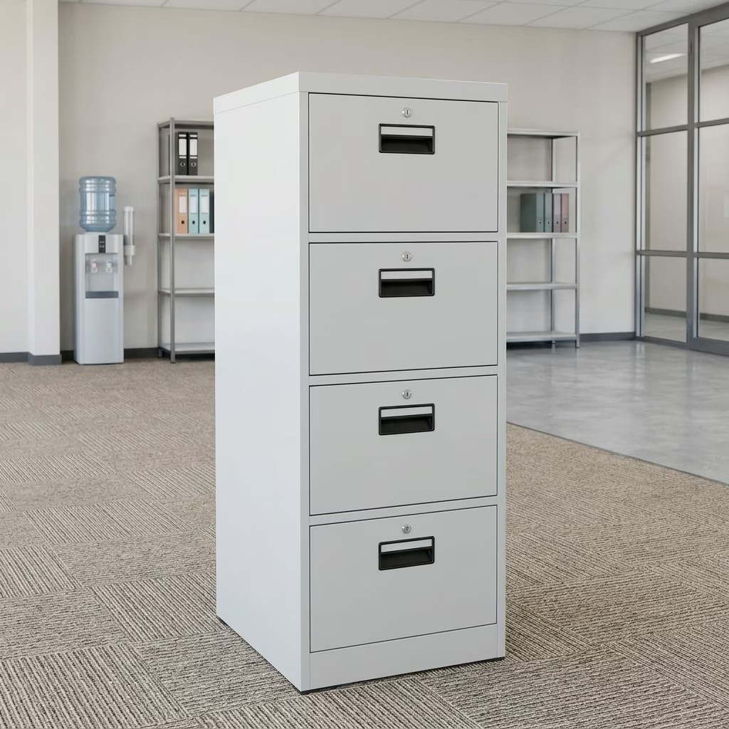 4-drawer cabinet, four drawer cabinet, 4 drawer filing cabinet, office 4-drawer cabinet, metal 4 drawer cabinet, steel 4 drawer cabinet, lockable 4 drawer cabinet, secure 4 drawer cabinet, heavy duty 4 drawer cabinet, durable office cabinet, vertical filing cabinet, 4 drawer storage cabinet, document storage cabinet, office storage cabinet, filing storage cabinet, office filing cabinet, archive cabinet, record storage cabinet, paperwork storage cabinet, office organization cabinet, stationery storage cabinet, office supplies cabinet, A4 file cabinet, legal size file cabinet, hanging file cabinet, multi drawer cabinet, office document cabinet, administrative cabinet, corporate office cabinet, professional office furniture, workplace storage cabinet, business storage cabinet, home office filing cabinet, compact 4 drawer cabinet, tall filing cabinet, vertical storage cabinet, space saving filing cabinet, modern office cabinet, contemporary filing cabinet, minimalist office cabinet, industrial filing cabinet, commercial storage cabinet, powder coated steel cabinet, rust resistant cabinet, scratch resistant cabinet, corrosion resistant cabinet, black 4 drawer cabinet, grey 4 drawer cabinet, white 4 drawer cabinet, blue metal cabinet, wooden 4 drawer cabinet, MDF cabinet, engineered wood cabinet, laminate finish cabinet, key lock filing cabinet, digital lock cabinet, anti theft cabinet, secure document storage cabinet, office security cabinet, smooth glide drawers cabinet, ball bearing drawer cabinet, easy access filing cabinet, organized storage cabinet, professional filing system, office archive storage solution, business document cabinet, managerial office cabinet, executive storage cabinet, administrative storage furniture, office efficiency cabinet, multi purpose storage cabinet, durable workplace furniture, high quality office cabinet, affordable filing cabinet, premium storage cabinet, modern workplace cabinet, functional office storage solution, reliable filing cabinet, sturdy office storage cabinet, corporate filing solution, office furniture storage system