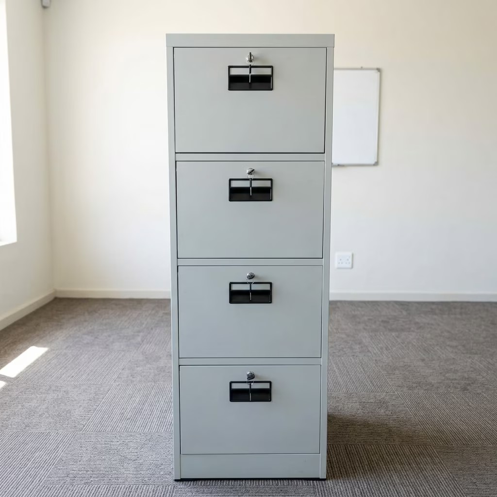 4-drawer cabinet, four drawer cabinet, 4 drawer filing cabinet, office 4-drawer cabinet, metal 4 drawer cabinet, steel 4 drawer cabinet, lockable 4 drawer cabinet, secure 4 drawer cabinet, heavy duty 4 drawer cabinet, durable office cabinet, vertical filing cabinet, 4 drawer storage cabinet, document storage cabinet, office storage cabinet, filing storage cabinet, office filing cabinet, archive cabinet, record storage cabinet, paperwork storage cabinet, office organization cabinet, stationery storage cabinet, office supplies cabinet, A4 file cabinet, legal size file cabinet, hanging file cabinet, multi drawer cabinet, office document cabinet, administrative cabinet, corporate office cabinet, professional office furniture, workplace storage cabinet, business storage cabinet, home office filing cabinet, compact 4 drawer cabinet, tall filing cabinet, vertical storage cabinet, space saving filing cabinet, modern office cabinet, contemporary filing cabinet, minimalist office cabinet, industrial filing cabinet, commercial storage cabinet, powder coated steel cabinet, rust resistant cabinet, scratch resistant cabinet, corrosion resistant cabinet, black 4 drawer cabinet, grey 4 drawer cabinet, white 4 drawer cabinet, blue metal cabinet, wooden 4 drawer cabinet, MDF cabinet, engineered wood cabinet, laminate finish cabinet, key lock filing cabinet, digital lock cabinet, anti theft cabinet, secure document storage cabinet, office security cabinet, smooth glide drawers cabinet, ball bearing drawer cabinet, easy access filing cabinet, organized storage cabinet, professional filing system, office archive storage solution, business document cabinet, managerial office cabinet, executive storage cabinet, administrative storage furniture, office efficiency cabinet, multi purpose storage cabinet, durable workplace furniture, high quality office cabinet, affordable filing cabinet, premium storage cabinet, modern workplace cabinet, functional office storage solution, reliable filing cabinet, sturdy office storage cabinet, corporate filing solution, office furniture storage system