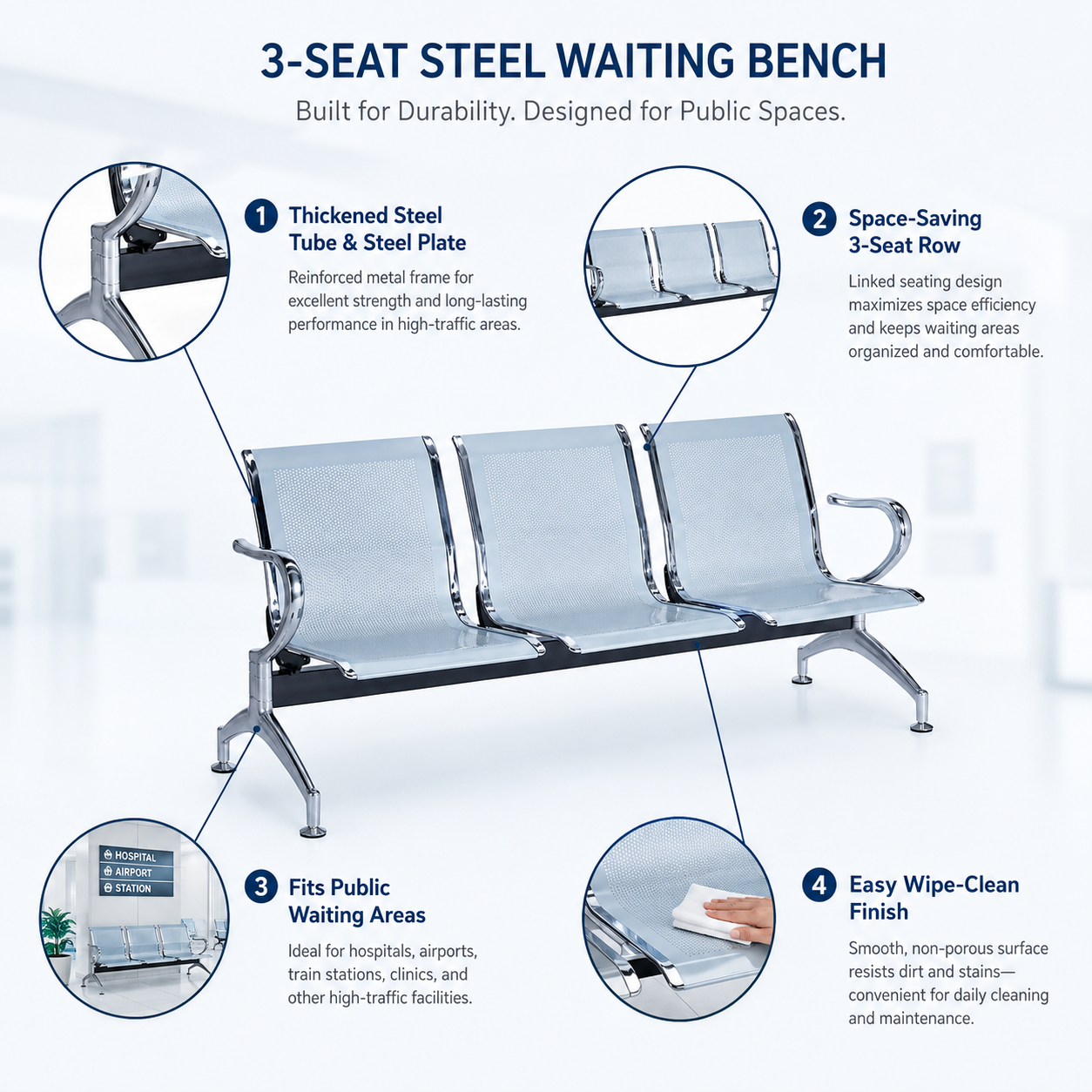 3-Link Waiting Bench, three link waiting bench, office waiting bench, reception waiting bench, visitor seating bench, waiting area chair, public seating bench, commercial waiting bench, airport waiting bench, hospital waiting bench, clinic waiting bench, lobby seating bench, reception area seating, office reception furniture, modern waiting bench, premium waiting bench, metal waiting bench, steel waiting bench, durable waiting bench, heavy duty waiting bench, comfortable waiting bench, ergonomic waiting bench, long waiting chair, connected waiting chairs, linked waiting seats, three seat waiting bench, three person waiting bench, three seater bench, 3 seater waiting chair, multi seat waiting bench, guest seating bench, visitor chair bench, public waiting chair, indoor waiting bench, commercial seating furniture, office furniture, reception furniture, lobby furniture, modern office furniture, professional waiting area furniture, corporate waiting furniture, business reception seating, executive reception bench, stylish waiting room bench, contemporary waiting bench, luxury waiting bench, minimalist waiting bench, space saving waiting bench, compact waiting bench, strong seating solution, quality waiting bench, premium seating solution, institutional seating, healthcare waiting furniture, medical waiting bench, hospital reception seating, clinic waiting room chair, school waiting bench, university waiting seating, government office seating, bank waiting bench, customer waiting bench, customer service seating, public area furniture, visitor seating solution, office visitor furniture, waiting room furniture, reception seating solution, commercial waiting area, durable public seating, maintenance free bench, easy clean waiting bench, powder coated bench, stainless steel waiting bench, metal frame waiting bench, leather waiting bench, cushioned waiting bench, padded waiting bench, comfortable visitor seating, ergonomic guest seating, modern lobby seating, office lobby bench, reception lobby furniture, entrance seating bench, front desk seating, waiting lounge furniture, lounge waiting bench, business lounge seating, premium lobby furniture, designer waiting bench, elegant reception bench, functional waiting furniture, professional seating furniture, workplace furniture, office interior furniture, interior seating solutions, modern interior furniture, furniture for reception area, furniture for waiting room, furniture for public spaces, furniture for commercial spaces, furniture for offices, furniture for hospitals, furniture for clinics, furniture for schools, furniture for airports, furniture for banks, furniture supplier, waiting bench supplier, office furniture supplier, commercial furniture supplier, reception furniture supplier, waiting chair manufacturer, office seating manufacturer, premium bench manufacturer, buy waiting bench, waiting bench online, waiting bench price, waiting bench collection, waiting bench design, waiting bench ideas, best waiting bench, affordable waiting bench, premium waiting bench design, modern seating design, ergonomic seating design, durable seating furniture, long lasting waiting bench, high quality waiting bench, professional waiting chair, executive waiting seating, 3 link bench, 3 link chair, 3 link seating, linked reception chairs, linked visitor chairs, connected guest chairs, connected office seating, three linked chairs, three connected seats, three module waiting bench, modular waiting bench, modular reception seating, expandable waiting seating, commercial link seating, public link chair, office link chair, airport terminal seating, railway waiting bench, transport waiting seating, customer lounge seating, reception lounge bench, waiting hall seating, lobby bench seating, entryway seating, modern public seating, ergonomic public seating, premium public seating, durable lobby bench, office waiting solution, visitor management seating, organized waiting area, comfortable waiting environment, advanced waiting bench, smart office seating, innovative reception furniture, corporate waiting area, business waiting room furniture, professional lobby setup, modern workspace furniture, reception area design, office design furniture, premium workplace seating.
